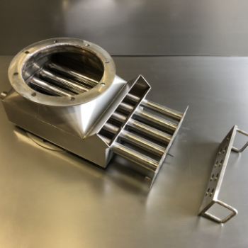 Magnet housing fabrication manufactured from 304 stainless steel